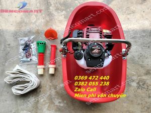 Máy Bơm Thuyền Tưới Nước Dạng Thuyền Tại Miền Tây Động Cơ 4 Thì Honda GX35