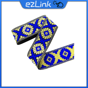 1Pcs National Lei Fabric Webbing Lei Ribbon Ethnic Trimmings Lei Ribbon For DIY Clothes