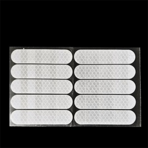 XIJIBAN 10pcs Anti-collision Reflective Sticker Waterproof Safety Warning Helmet Safety Sticker Glow Tape High Visibility Fluorescent Reflective Tape Night Riding