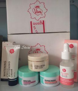 Paket Viva Flek Hitam plus glowing with serum 5 in 1