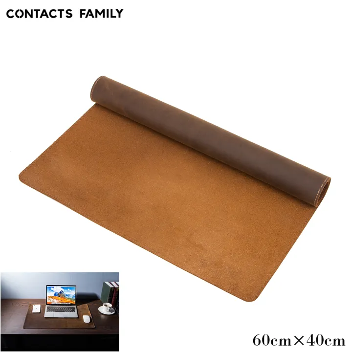 CONTACT'S 100% Nubuck Leather Mouse Pad Solid Color Keyboard Mouse Mat Office Computer Desk Mat Mousepad Gaming Mice Pad