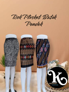Rok plisket batik bawahan kebaya Terlengkap Terbaru  Rok Wanita Kekinian Premium Bawahan Kebaya Jumbo All Size Fit To XXL