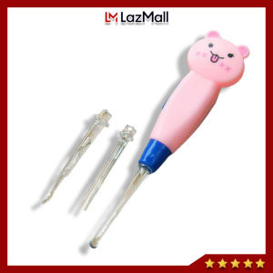 Dụng cụ lấy ráy tai có đèn LED hình thú dễ thương cho bé