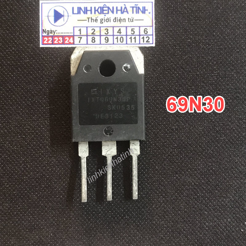 Linh kiện mosfet IXTQ69N30 69N30 Kênh N 69A 300V hàng tháo máy-AF19