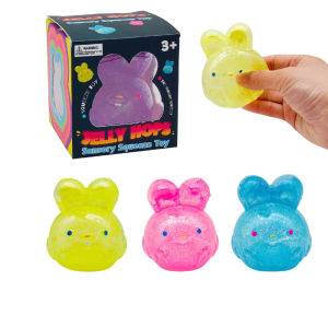 Squishy Rabbit Ball Crystal Water Toy Transparent TPR Sensory Stress Relief Fidget Gift