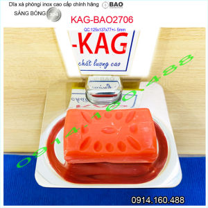 Dĩa xà phòng Inox Bảo KAG-BAO2706 hàng sịn thiết kế siêu cao cấp Soap holder SUS304 dập khuôn sang trọng cấp cao VĨNH VIỄN