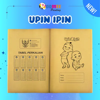 (ISI 10/20 LEMBAR) SAMPUL BUKU COKLAT KARAKTER / KERTAS SAMSON BUKU TULIS KWARTO (SIDU) & BOXY (CAMPUS)