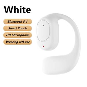 G6 Ear Clip Bluetooth Headset Single Bone Conduction Wireless Bluetooth Earphones wireless Clip on earphones Touch Control Clip on earphones with Mic Noise Reduction Waterproof Earbud HD Call Sport Running Earphone 