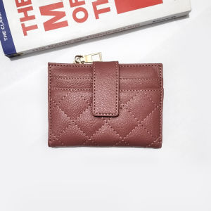 Dompet wanita mini kulit sintetis dompet kartu dompet lipat muat uang kertas & koin dompet travel.