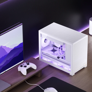 Jonsbo D32 PRO White MINI-ITX MATX PC Case  ฝากระจก TG