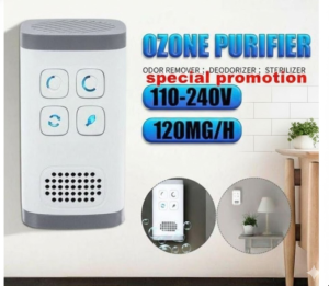 [SG Stock] 2-in-1 Ozone Generator & Air Purifier | Odor Remover & Sterilizer for Toilet Pet Room | 120mg/h Active Oxygen Ionizer | Formaldehyde Remover