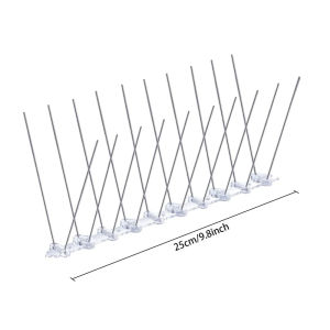 1PC 25cm Stainless Steel Bird Spikes Outdoor Cat Dog Animal Repellent Repeller Deterrent Penghalang Penghalau Burung Kucing