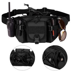 Kev Trend Mens Tactical Waist Bag Pack Military Pack Camo Waterproof Hip Belt Bag Pouch for Hiking Climbing Outdoor
