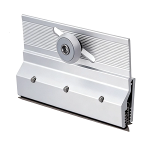 Noiseless Framelessly Shower Door Rollers Brackets Durability Aluminum With Quick Tool Less Mounting System
