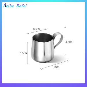 [Feibe Befei] เหยือกใส่นมขนาดเล็กทำจากสเตนเลสสตีล304เหยือกใส่ดอกไม้ปลายแหลมทนทานต่อการใช้งานถ้วยทำกาแฟเหยือกทำฟองนม