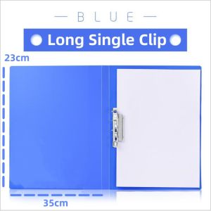 Clipboard Long Clip Board with Cover Portfolio with Spring Clamp Single Strong Clip File Folder Report Cover