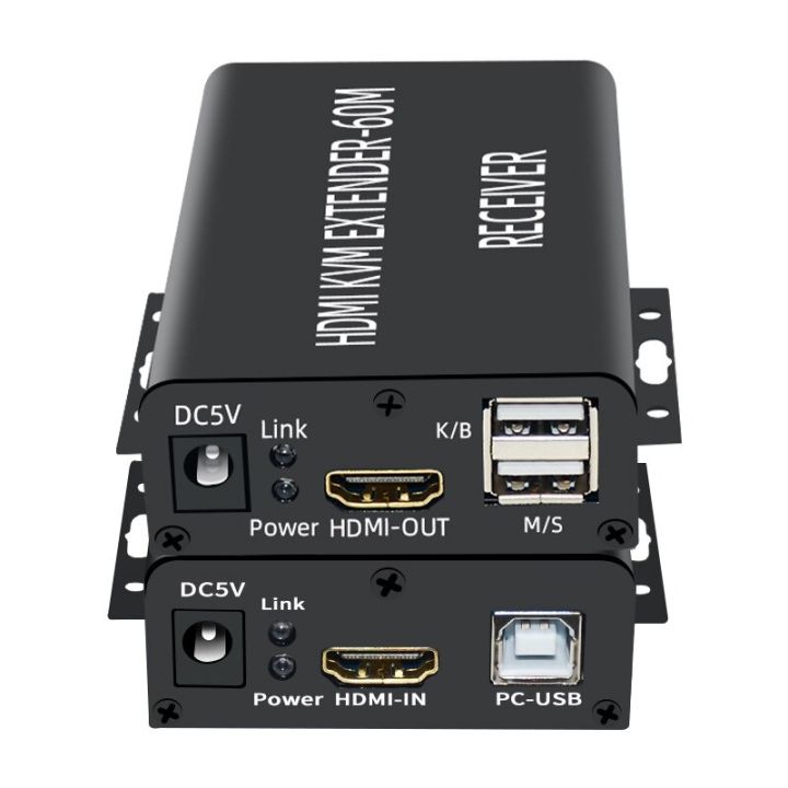 HDMI KVM USB Extender 1080P 60Hz HDMI KVM Extender Over Cat5/6
