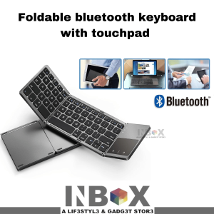 IN-BOX 4385 Foldable bluetooth keyboard with touchpad