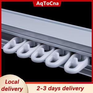 [COD] AqToCna Ship within 24 hours 50pcs Of Lightweight Curtain Rail Sliding Wheel Hook Type Universal Straight Rail Curved Rail Slider Curtain Hook Ring