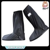 Rain Shoes High Tube Waterproof Rain Boot Reflective Rain Shoes Waterproof Anti-slip Premium Rain Boots Kasut Hujan 防水鞋套