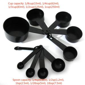 12Pcs/Set Measuring Spoon Cup Eco-friendly Cooking Baking Scale Tools Stackable for Kitchen Measuring Tool