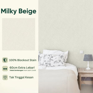 【10M】Wallpaper Matte Plain Colour Self Adhesive Modern Bedroom Decor Modern Wallpaper Matte Dinding