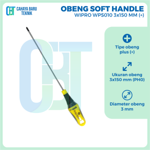 Obeng Soft Handle Wipro (+) WPS010-0603P (3x150mm )