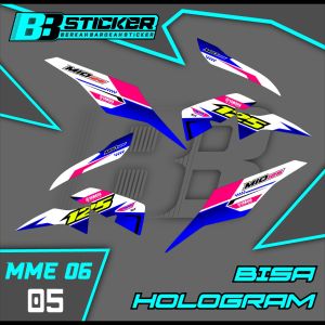 Sticker Striping Mio M3 BISA HOLOGRAM Decal Stiker Setriping Variasi List Motor Mme 6