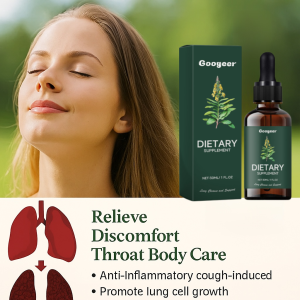 Lung Detox Tincture Drops Mullein Leaf Extract For Respiratory Support Cleanse Airways Ease Cough Congestion Natural Herbal Ingredients