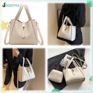 JOCESTYLE Crossbody Bag for Women Magnetic Closure Basket Bag PU Leather with Inner Bag Satchel Bag Handbag for Work Travel