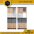Bestplast Lemari Pakaian Plastik Lemari Baju Minimalis 2 Pintu Best Plast BMC Navago 2P. 