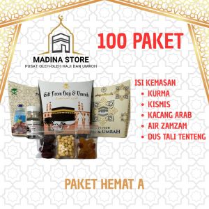 Paket 100pcs Oleh-oleh Haji dan Umroh Paket Hemat 100 Dus isi Air Zamzam