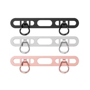 🔥Hot Sale🔥3Pcs New Mobile Phone Lanyard Patch Side Hanging Stainless Steel Clip Double Buckle Phone Straps Gasket Metal Connect Piece for iPhone