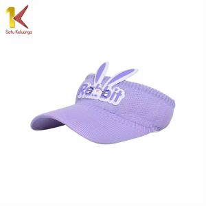Satu Keluarga Topi Anak Rajut Visor Pantai Motif Kelinci P579 Topi Fashion Anak Rabbit Baseball Anti