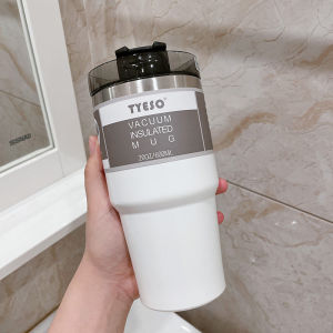【Double Wall】600ml Thermos Tumbler Cup Stainless Steel Hot and Cold Use Vacuum Tumbler with Lid & StrawCar Water Bottle Insulated Cup Auto Accessories