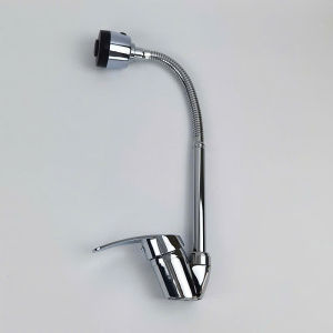 Vòi nước lạnh hoặc nóng lạnh đa năng cho nhà bếp - Kiểu lắp đặt: kiểu ngồi xổm óng lò xo xoay 360 độ