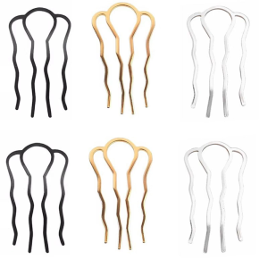 Elegant Metal Buns Maker Hair Tool For Women’s Wedding Daily Work Strong Hold Fashionable Metal Hair Styling Clip