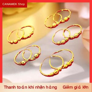 CS Màu vàng may mắn hạt bông tai cho wome đám cưới sinh nhật Tai quyến rũ đồ trang sức mỹ Quà Tặng