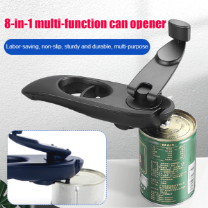 ⚡On Sale⏰【Bottle Opener】8 in 1 can opener/ Professional multifunctional stainless steel can opener/ Twist-out bottle opener/ Easy manual can opener/ Durable can opener/ Kitchen tools