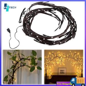 [ VKTECH ] Wall Decoration Vine Lights 8 Modes USB Powered Tree Vine Light Rattan Tree Decorative Light for Christmas Decoration