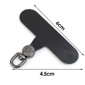 5ชิ้นแผ่นบางเฉียบนิ่มยืดหยุ่นได้สำหรับเปลี่ยนสายคล้อง360มือถือ TPU หมุนได้เป็นองศาสายห้อยโทรศัพท์การ์ดผูกเชือก