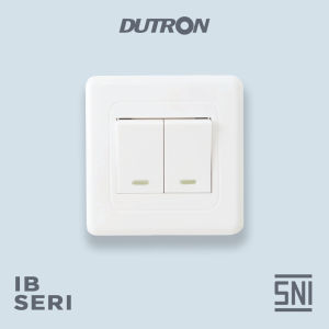 Saklar Engkel Double Inbow Saklar Dua Tombol Tanam IB DUTRON