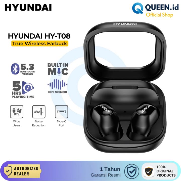 HYUNDAI T08 TWS True Wireless Earbuds Headset Bluetooth Mini