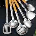 Peralatan Masak / Alat Masak Stainless / Gagang Kayu. 