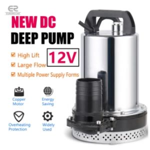 12V/24V/48V DC Submersible Water Pump  2 Outlet High Flow Portable Small Electric Water Pump for Home Farm Irrigation