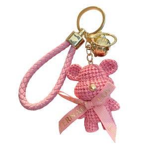 JOYNCLEON Dễ thương nhựa Keychain động vật với mũ rơm và dây đeo món quà hoàn hảo cho những người yêu thích và bạn bè