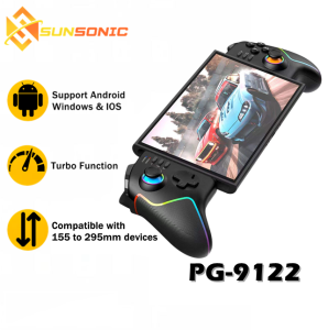 IPEGA PG-9122 Wireless Stretch Handle Controller Hall Effect Trigger w/ RGB Colorful Flashing Lights