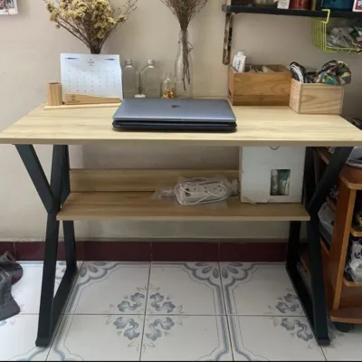 Bàn làm việc chữ K có kệ lửng BKKL size lớn