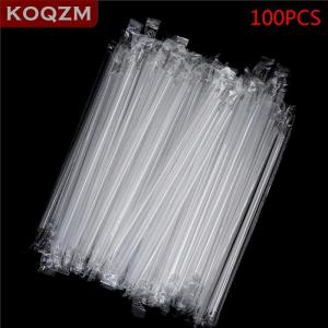 [COD] KOQZM KITCHEN 100Pc Clear Individually Wrapped Drinking Pp Straws Drinks Straws Party Supplies