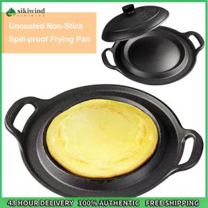 【Clearance sale processing】 Cast Iron Skillet 11 Inch with Lid Durable Non-Stick Pan for Indoor and Outdoor Use in Classic Design